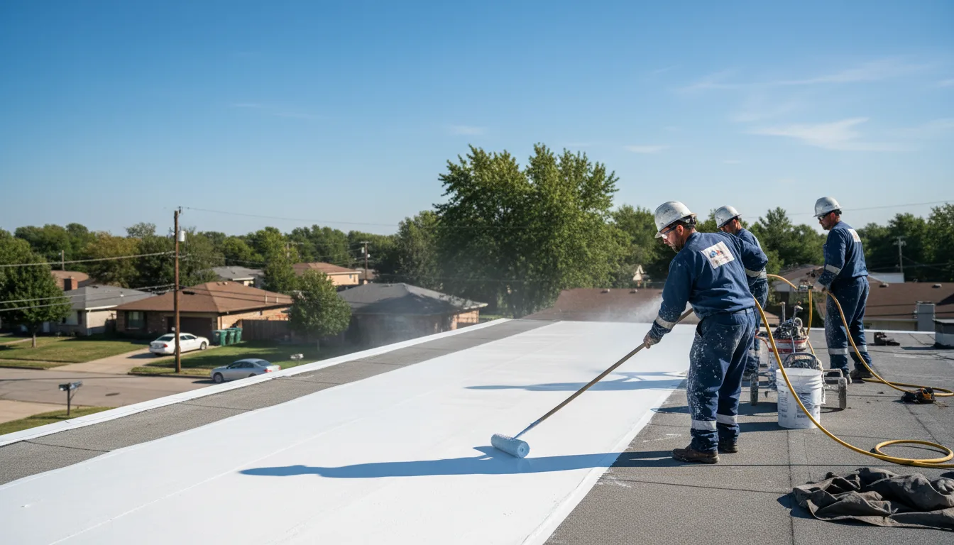 Commercial roof coating in Cerro Gordo, IL near me